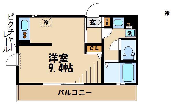 グラン・ソレイユ(ワンルーム/2階)の間取り写真