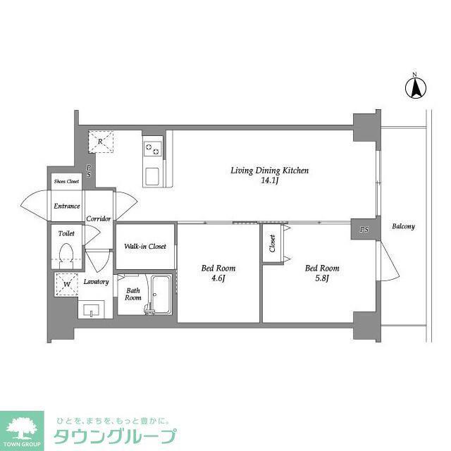KDXレジデンス上板橋(2LDK/3階)の間取り写真