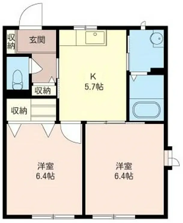 ブランシール 1階階 間取り