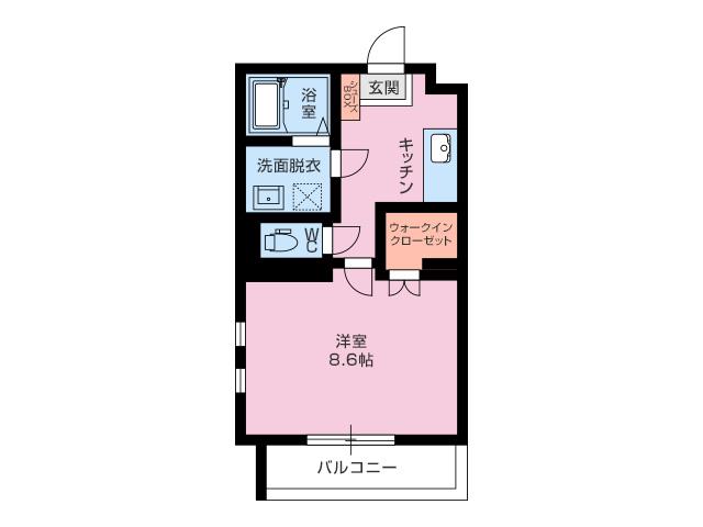 ラ フレーズ(1K/3階)の間取り写真