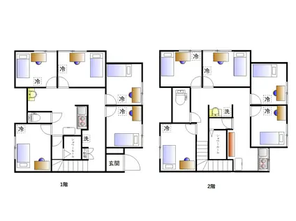 STEP CLOUD雑色IV(ワンルーム/2階)の間取り写真