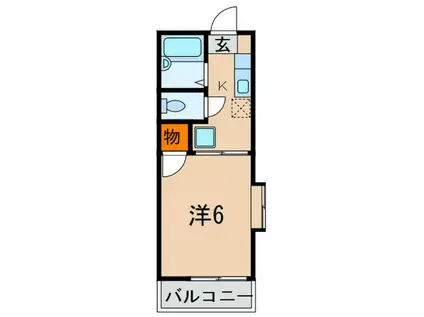 アルティスタ神戸(1K/1階)の間取り写真