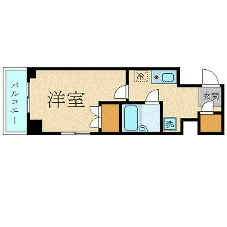 スカイコート日本橋人形町 2階階 間取り