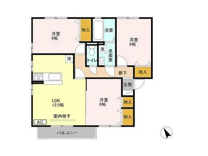ソフィエル(3LDK/2階)の間取り写真