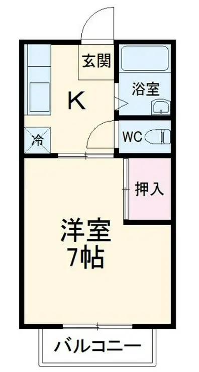 ハイツトキザキ 1階階 間取り