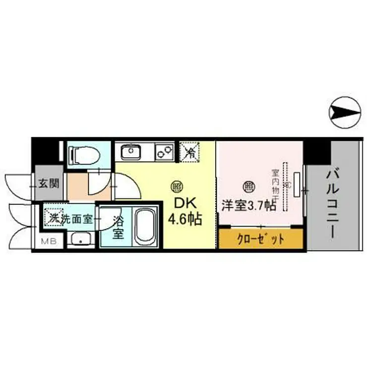 ピアース赤坂 5階階 間取り