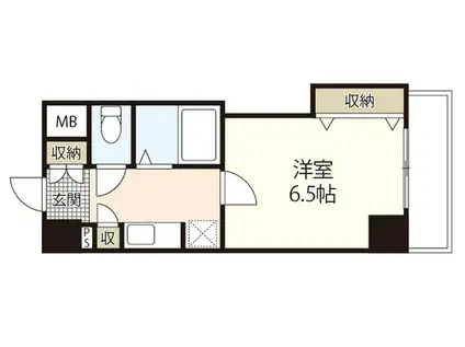 ハイレックスII(1K/3階)の間取り写真