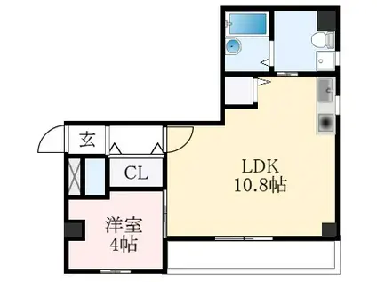 WIN北花田(1LDK/3階)の間取り写真