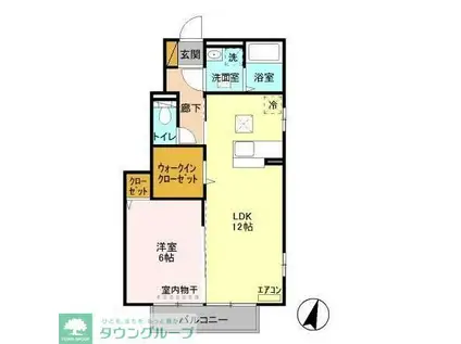 MTアーバンコート(1LDK/1階)の間取り写真