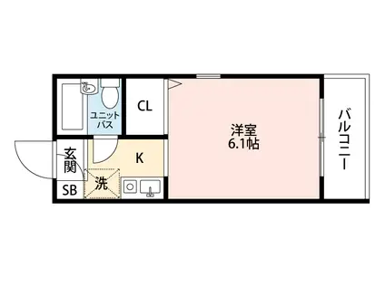 ヴィエンベニート(1K/3階)の間取り写真