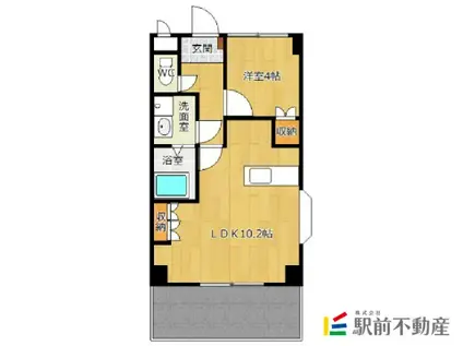 アーバンヴィレッジA(1LDK/2階)の間取り写真