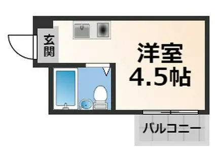 エアリーコート小阪(ワンルーム/3階)の間取り写真