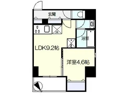 WEAVE BASE -ASUKAYAMA PARK 飛鳥山公園(1LDK/2階)の間取り写真