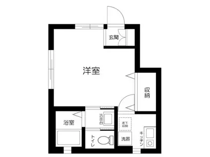 ヴィエント仲六郷(1K/1階)の間取り写真