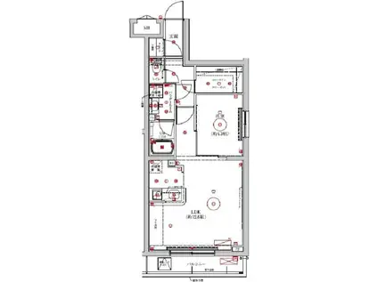 LUMEED梅島(1LDK/5階)の間取り写真
