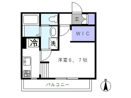 LEGARE東向島(ワンルーム/3階)の間取り写真