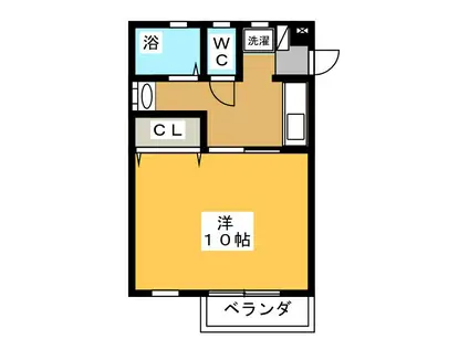 エクセル太平(1K/1階)の間取り写真