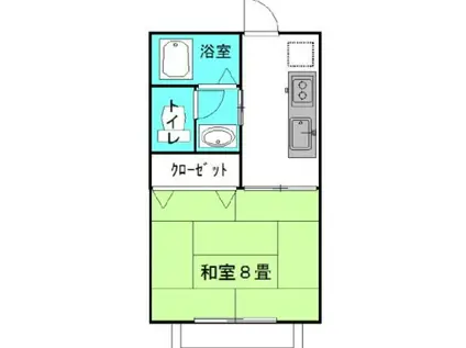 ラフォンテ・GOO(1K/2階)の間取り写真