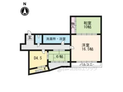 グランフォルム京都御所南(3LDK/8階)の間取り写真