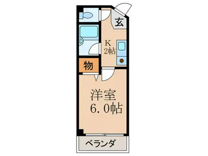 エステュディオコーモド(1K/3階)の間取り写真