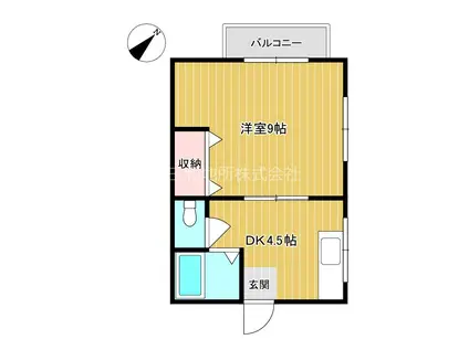 ファミールひえだ(1DK/1階)の間取り写真