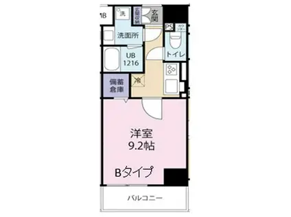 MONOLITH(1K/3階)の間取り写真