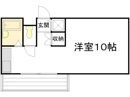 上幟町ビル(ワンルーム/6階)の間取り写真
