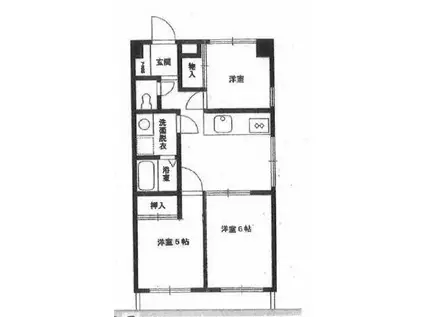 メゾン・ドゥ・ボナール(3DK/2階)の間取り写真