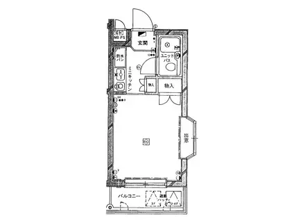 セザール下井草(1K/2階)の間取り写真