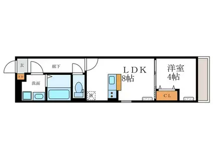 KRM RESIDENCE NAGAOKATENJIN(1LDK/3階)の間取り写真