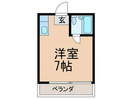 ヴィオラ セキ(ワンルーム/2階)の間取り写真