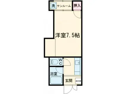 シャトレット(1K/2階)の間取り写真