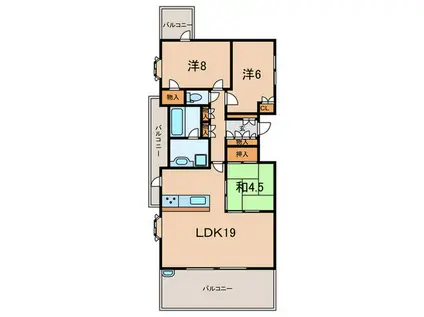 ザ・パークハウス芦屋春日町(3LDK/3階)の間取り写真