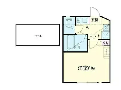 クレスト新杉田(1K/1階)の間取り写真