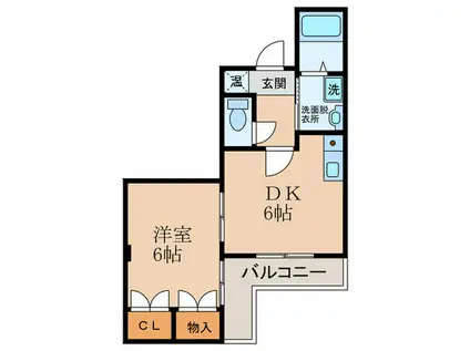 アントレ水木(1DK/3階)の間取り写真