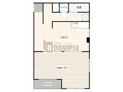 アレーズ岐阜北B棟(2DK/2階)の間取り写真