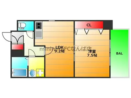 ワイアンドリノ レジデンス(1LDK/10階)の間取り写真