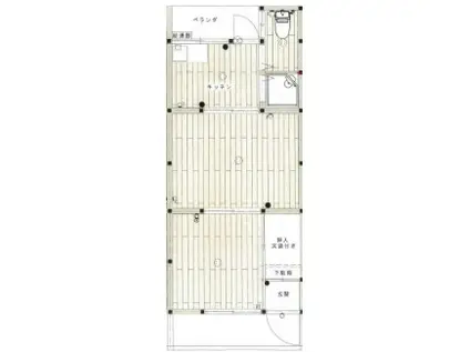 テックハウス明石(2K/1階)の間取り写真