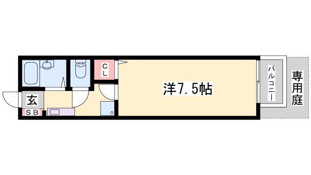 KEIマンション(ワンルーム/7階)の間取り写真