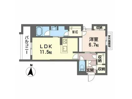ラパネージュ(1LDK/3階)の間取り写真