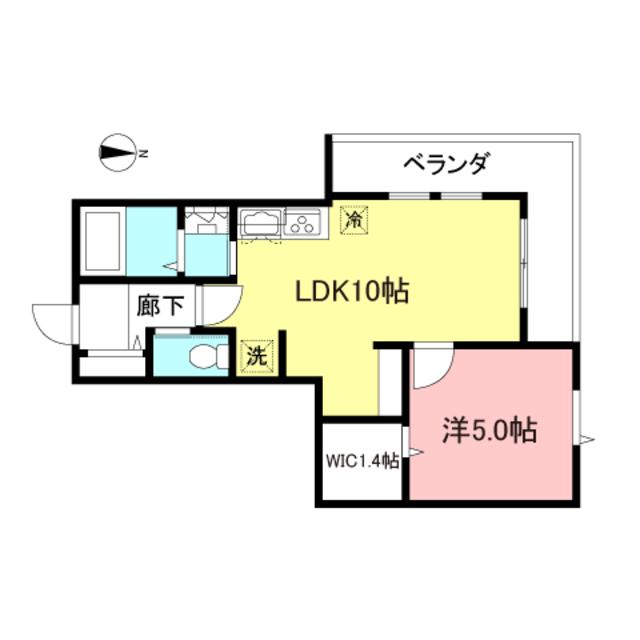 ヘーベルメゾン上目黒(1LDK/3階)の間取り写真