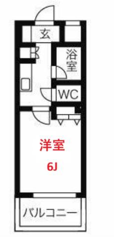 DUO・CREA五反田B棟(1K/3階)の間取り写真