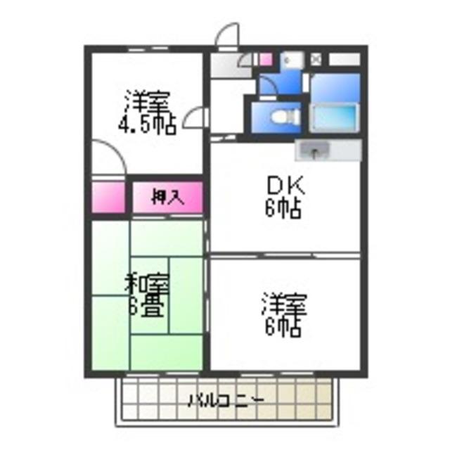 センチュリーハイツ(3DK/3階)の間取り写真