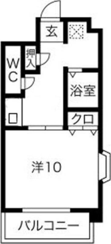 サンマルヤ(1K/3階)の間取り写真