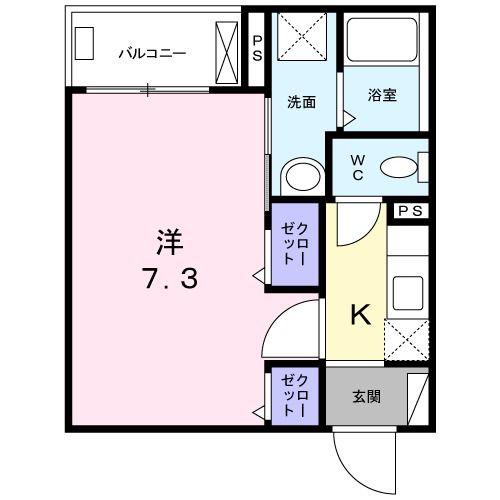 エスケー クインテット(1K/3階)の間取り写真