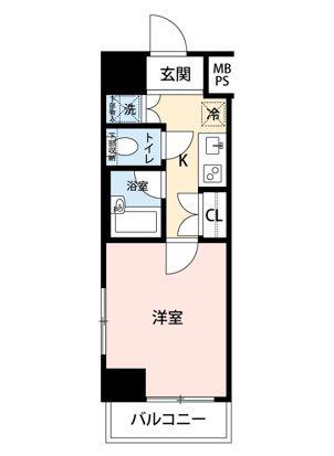 マイナビSTAYミライエ高円寺北2丁目(1K/7階)の間取り写真