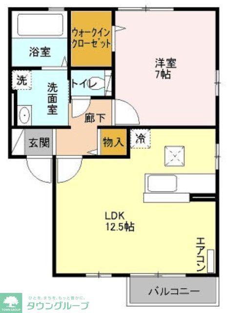 ルージュモア・ルージュコート(2LDK/1階)の間取り写真
