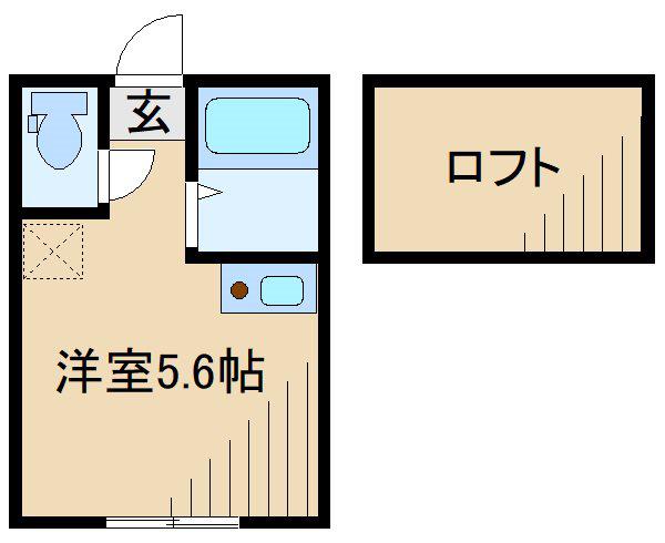 ラフィーナー妙蓮寺(ワンルーム/1階)の間取り写真