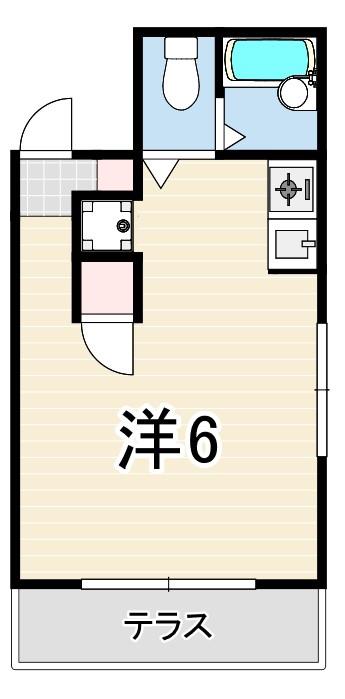 れじでんしあ甲子園口(ワンルーム/2階)の間取り写真
