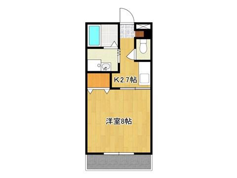ハイツKIMURA(1K/3階)の間取り写真